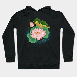 Minhwa: Lotus and Carp C Type (Korean traditional/folk art) Hoodie